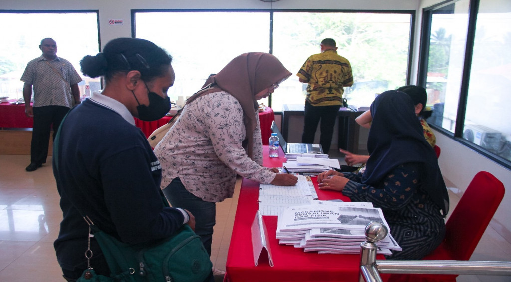 Persiapan Pembukaan BimtekRegistrasi Peserta